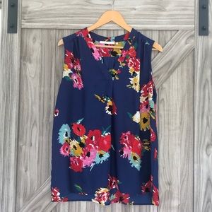 Violet & Claire Floral Tank Blouse - Size M